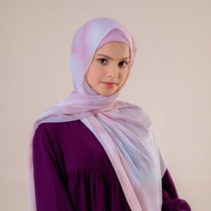 Marble Printed Soft Chiffon Shawl