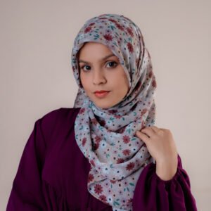 Floral Soft Slub Shawl